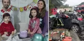 Sağlıkçı anne baba ve 2 kızları, trafik kazasında hayatını kaybetti
