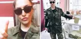 Oy kullanmaya kamuflaj desenli kıyafetlerle giden Tuğba Ekinci, kabinden video paylaşıp verdiği oyu gösterdi