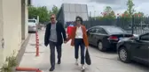 27 yıllık evlilikleri bugün bitecek olan Arzum Onan ve Mehmet Aslantuğ, adliyeye el ele geldi