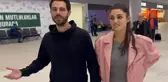 Hande Erçel, havalimanında muhabire tepki gösteren sevgilisi Hakan Sabancı'yı savundu