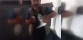 Okulda mahsur kalan güvercin çalışanlar tarafından kurtarıldı