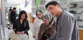 Kırşehir'de Mesleki ve Teknik Anadolu Lisesi öğrencileri elektrikli otomobil motoru üzerinde çalışıyor