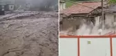 Eskişehir'de sel suları köyü ikiye böldü