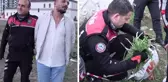 İhbara giden polis, ot toplayan kişiyi gözaltına aldı! Aralarında geçen diyalog bomba