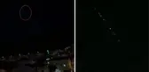 Kocaeli'de gökyüzünde beliren sıralı ışıklar merak uyandırdı