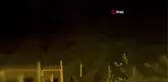 Çay bahçesine giren ayı büyüklüğü ile herkesi şaşırttı