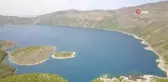 Dünyanın ikinci büyük krater gölünde turizm sezonu açıldı