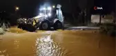 Amasya'da sağanak nedeniyle gölet taştı, sokaklar dereye döndü