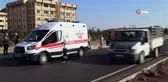 İslahiye'de aracın sıkıştırdığı motor devrildi: 2 yaralı
