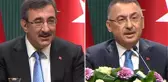 Beştepe'de devir teslim töreni! Cumhurbaşkanı Yardımcısı Cevdet Yılmaz görevi Fuat Oktay'dan devraldı