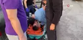 Paramparça olan otomobilden yaralı kurtuldu