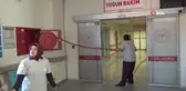 Hastanede gerçekleştirilen yangın tatbikatı gerçeğini aratmadı