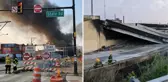 ABD'nin Philadelphia eyaletinde akaryakıt yüklü tanker patladı, yol çöktü