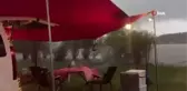 Yıldırım düşme anı kampçıların kamerasına takıldı