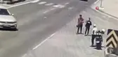 Üniversite sınavından çıkan genç polisin refleksi sayesinde ölümden böyle döndü