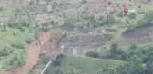 Bolu'da Heyelan Anı Kameralara Yansıdı
