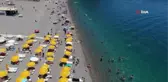 Antalya'da Termometreler 41 Dereceyi Gördü, Sıcaktan Bunalan Denize Koştu
