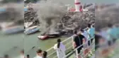 Tekirdağ'da iki tekne alev alev yandı