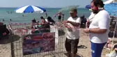 Kuşadası'nda caretta caretta yuvasına çitli koruma