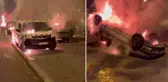 Polisin 17 yaşındaki genci öldürmesi sonrası sokakların karıştığı Fransa'da tansiyon yükseliyor! Araçları böyle ateşe verdiler