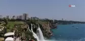 Antalya'nın dünyaca ünlü şelalesine ziyaretçi akını
