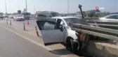 Antalya'da otomobil bariyere ok gibi saplandı: 1 ölü, 2 ağır yaralı