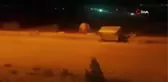 İlçe merkezine inen anne ayı ile 2 yavrusu kameraya böyle yansıdı