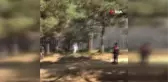 Sultangazi'de kent ormanında yangın çıktı