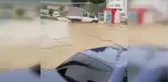 Kuvvetli yağış beldede hayatı olumsuz etkiliyor