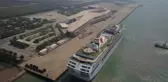 Liberya bandıralı 'Dream' kruvaziyer gemisi Tianjin limanına yanaştı