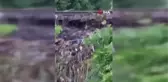 Zonguldak'ta tren yolu raylarının zemini boşaldı, faciadan dönüldü