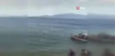 İzmir'deki orman yangınında vatandaşlar denizden tahliye ediliyor