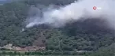 Orman yangınına havadan ve karadan müdahale devam ediyor