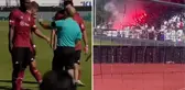 Beşiktaş'ın hazırlık maçında olay! Futbolcular apar topar sahayı terk etti