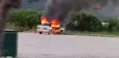 Abant Gölü Milli Parkı'nda Otomobil Yangını
