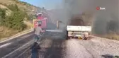 Ses sisteminin alev almasıyla çıkan yangında araç kullanılamaz hale geldi