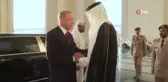 Cumhurbaşkanı Erdoğan Katar'da resmi törenle karşılandı
