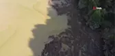 Su seviyesi tarihi zirveye ulaşan Hasanlar Barajı böyle görüntülendi