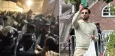 Yine İsveç yine İslam'a hakaret! Kur'an-ı Kerim ve Irak bayrağını ayaklarının altına aldı
