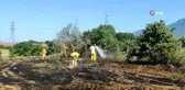 Tarla yangını büyümeden söndürüldü