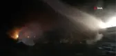 Bilecik'te at çiftliği yangınında soğutma işlemi devam ediyor