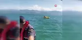 Sapanca Gölü'nde mahsur kalan yelkenlinin imdadına jandarma bot timi yetişti