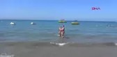Manavgat Side Sahili'nde Turist Yoğunluğu
