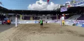 Artvin'de uluslararası plaj voleybol turnuvası devam ediyor