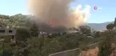 Hatay'da orman yangını: Yangın evleri tehdit ediyor