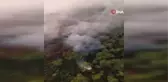 Turizm merkezi Kemer'deki orman yangınına havadan müdahale başladı