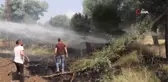 Sandıklı'da iki köyde çıkan arazi yangınlarında 10 dekar alan zarar gördü