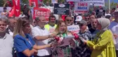 EYT Federasyonu İstanbul'da düşük emekli maaşlarını protesto etti