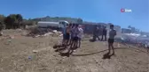 İzmir'deki çiftlik yangınında 40 küçükbaş hayvan telef oldu
