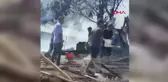 Elazığ'da çıkan yangında 2 ahır kullanılamaz hale geldi